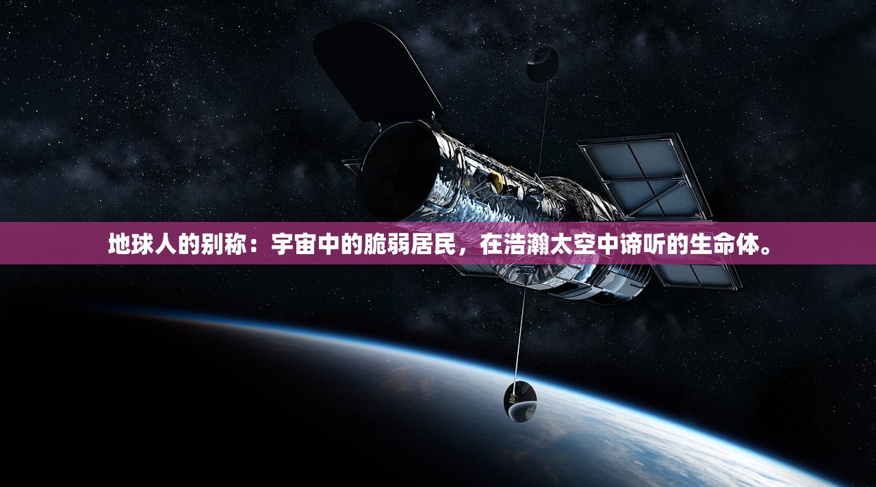 地球人的别称：宇宙中的脆弱居民，在浩瀚太空中谛听的生命体。