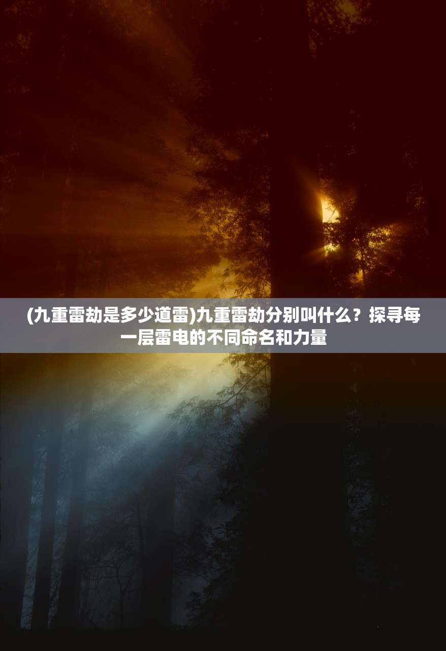 (九重雷劫是多少道雷)九重雷劫分别叫什么？探寻每一层雷电的不同命名和力量