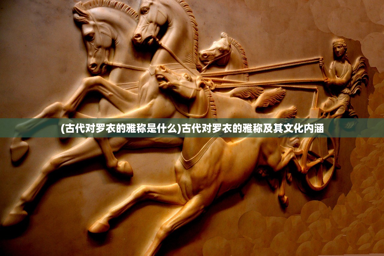 (古代对罗衣的雅称是什么)古代对罗衣的雅称及其文化内涵