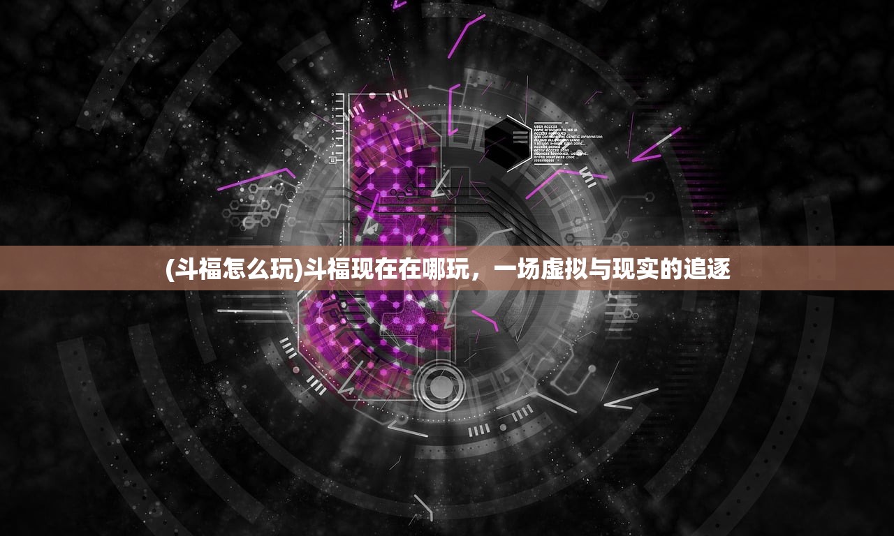 (斗福怎么玩)斗福现在在哪玩，一场虚拟与现实的追逐