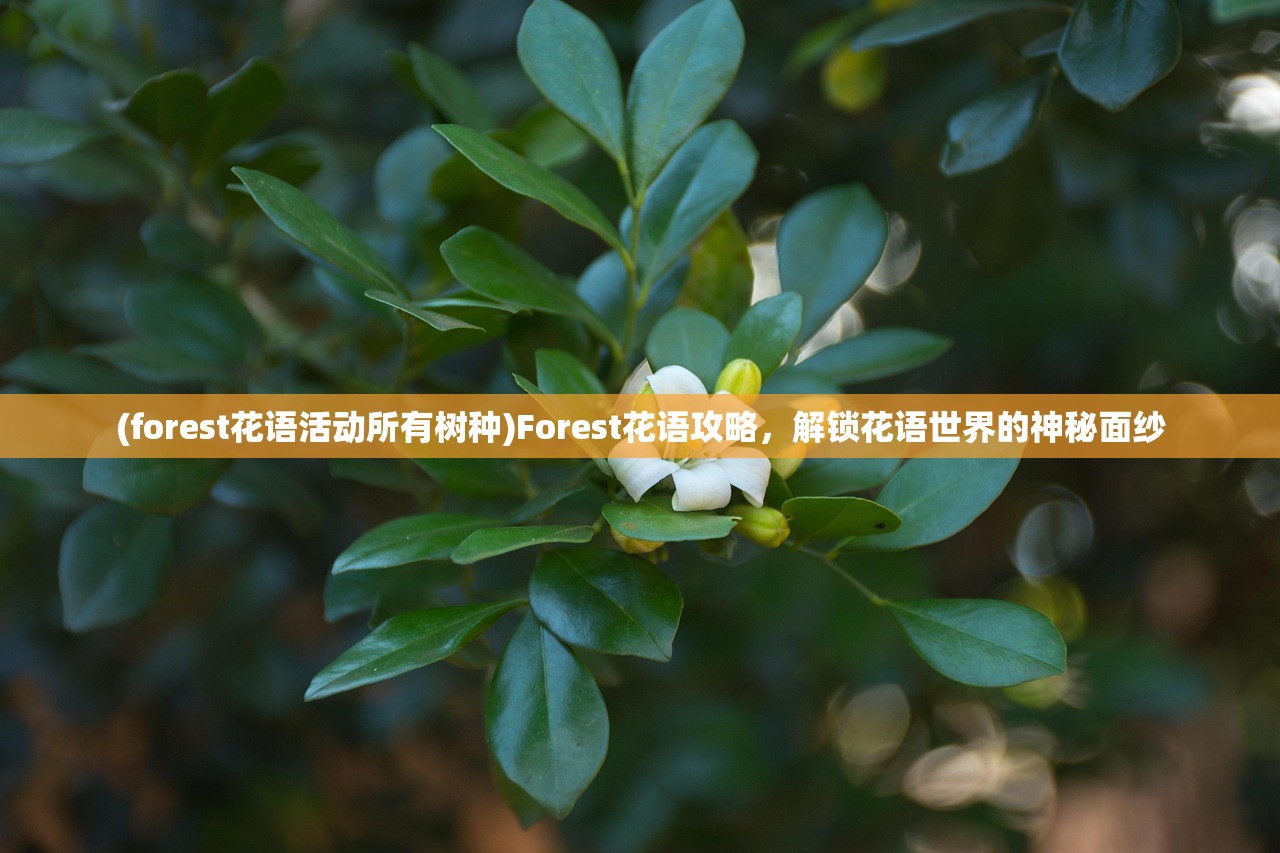 (forest花语活动所有树种)Forest花语攻略，解锁花语世界的神秘面纱