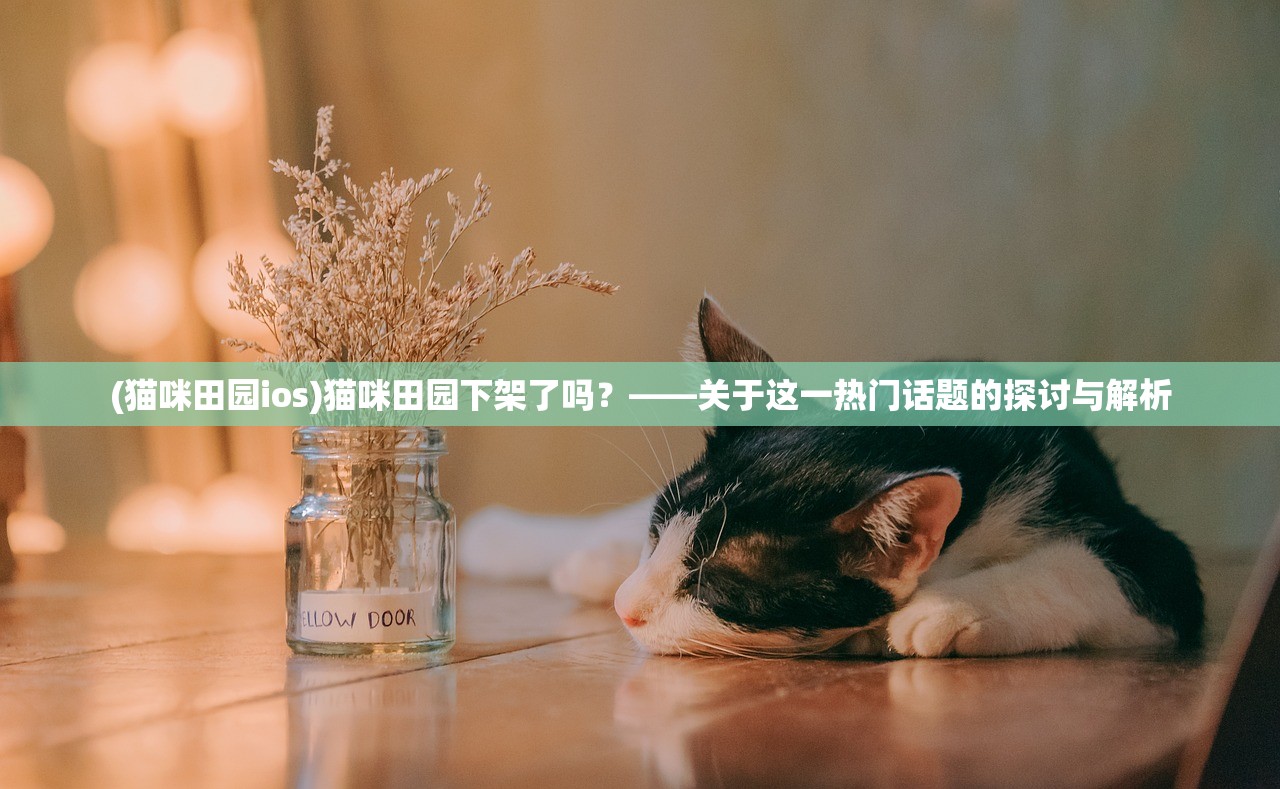 (猫咪田园ios)猫咪田园下架了吗？——关于这一热门话题的探讨与解析