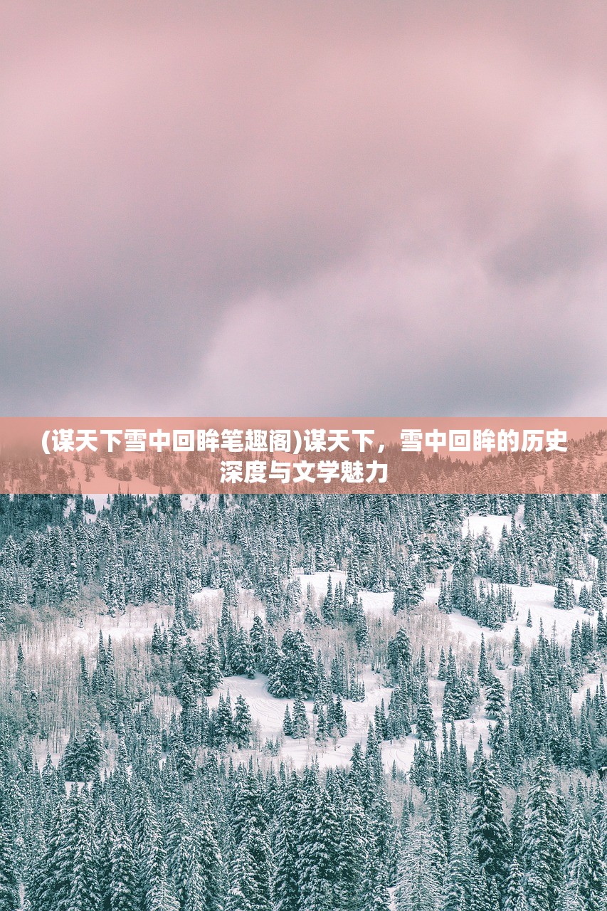 (谋天下雪中回眸笔趣阁)谋天下，雪中回眸的历史深度与文学魅力