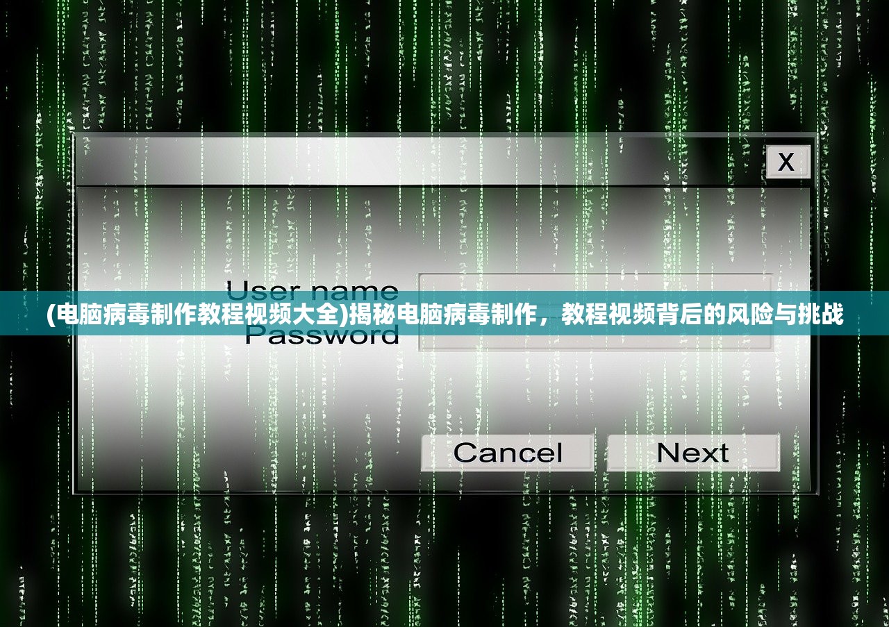 (电脑病毒制作教程视频大全)揭秘电脑病毒制作，教程视频背后的风险与挑战