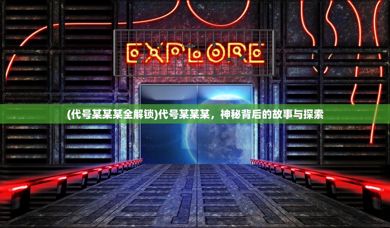 (代号某某某全解锁)代号某某某，神秘背后的故事与探索
