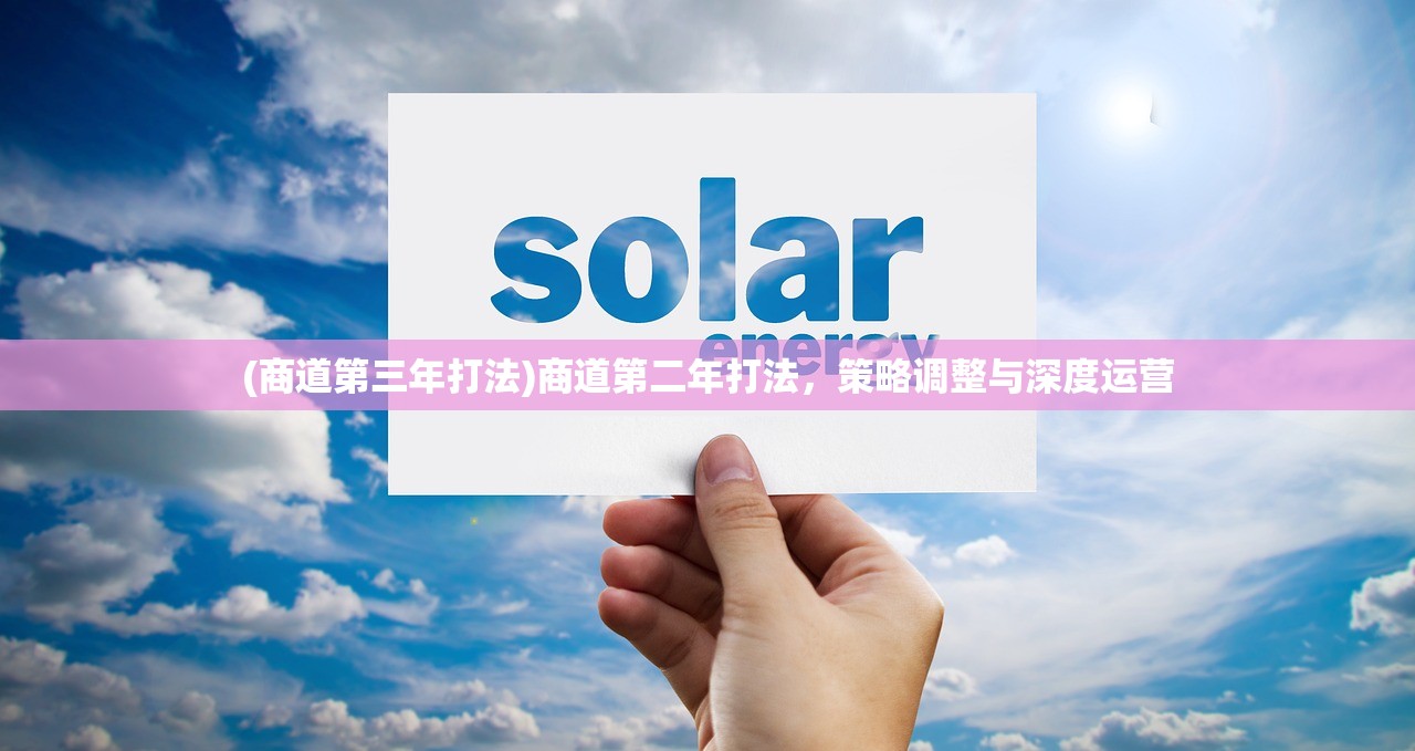 (商道第三年打法)商道第二年打法，策略调整与深度运营