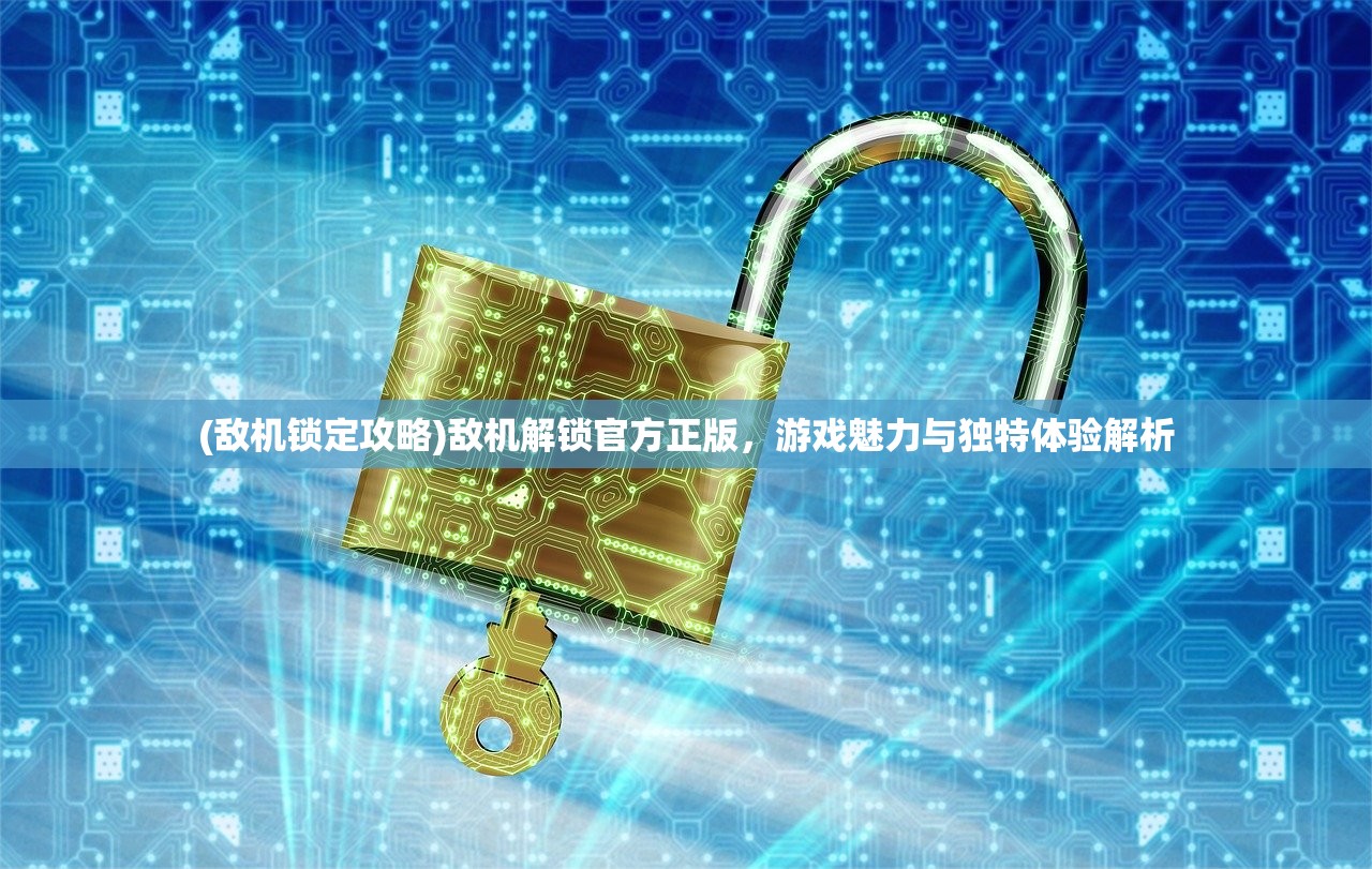 (敌机锁定攻略)敌机解锁官方正版，游戏魅力与独特体验解析