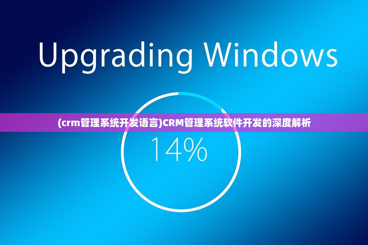 (crm管理系统开发语言)CRM管理系统软件开发的深度解析
